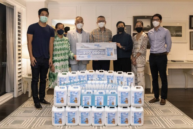 B.L. HUA & Co., Ltd. Donates Shure Shot Alcohol  Valued 200,000 Baht to SOS Children’s Villages Thailand