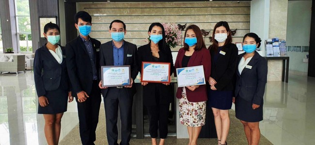 Three Properties of Cape & Kantary Hotels in Rayong Received “Thai Stop COVID-19” Certification by Department of Health