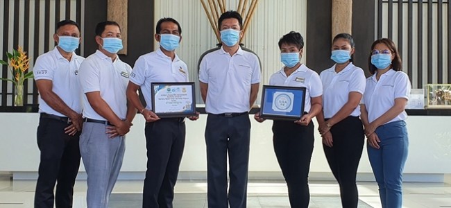 Kantary Beach Hotel, Khao Lak Receives 2 Awards from  SHA  and Thai Stop COVID-19 Certifications