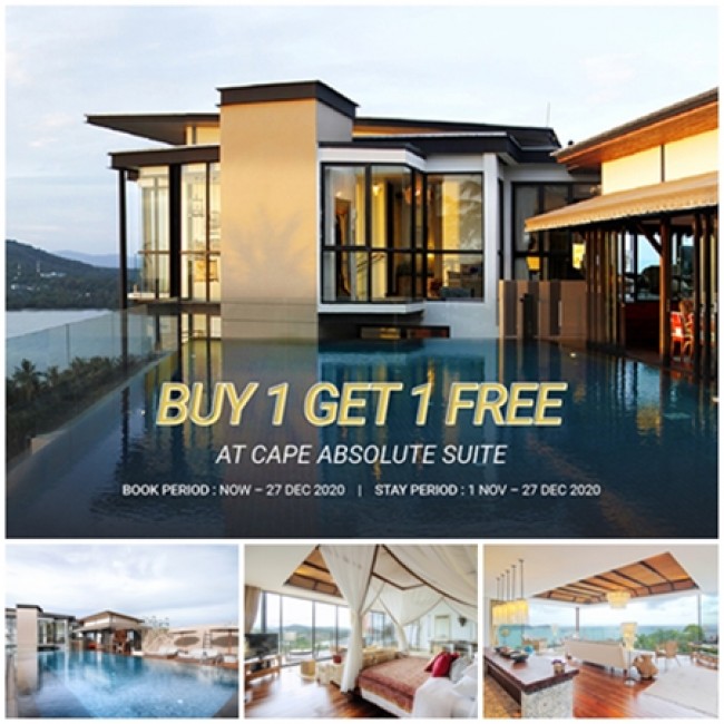 “The Cape Absolute Suite” Luxury Experience in a 2-Storey Penthouse “Buy 1 Get 1 Free” at Cape Panwa Hotel, Phuket